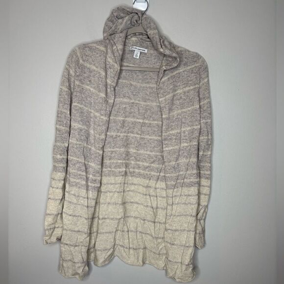 Autumn Cashmere Striped Cardigan with Hood - Picture 1 of 3